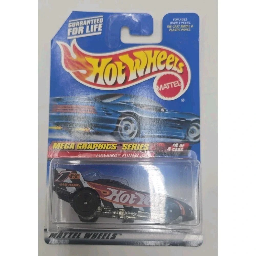 1999 Hot Wheels #976 Mega Graphics Series 4/4 FIREBIRD FUNNY CAR Black w/Blk 5Sp
